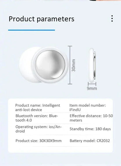 New Mini GPS Tracker System Find My App Air Tag Smart Bluetooth Locator Child Finder Bag Anti-Loss Pet Collar With Tracker