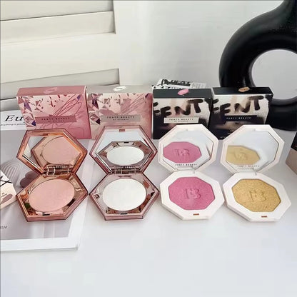 Fenty Beauty Makeup Suit Lip Gloss High Gloss Matt Powder Contour Stick and Setting Loose Powder Lady Lasting Natural Makeup