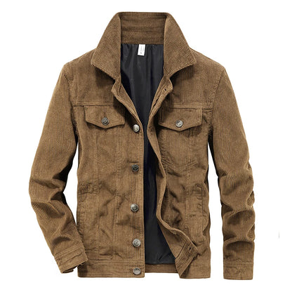 Men's Corduroy Jacket – Retro Mountaineering Coat | Cotton Cargo Outdoor Sports Jacket