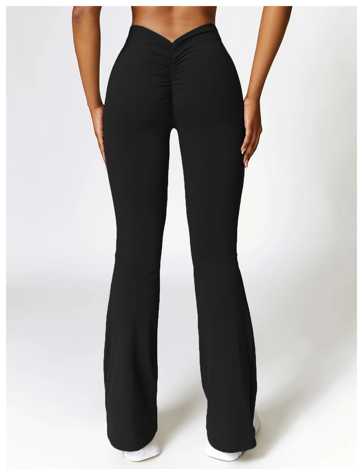 New Yoga Pants Flare Leggings Women High Waist Wide Leg Pants Women Gym Fitness Sports Flared Pant Dance Trousers V-shaped Hip