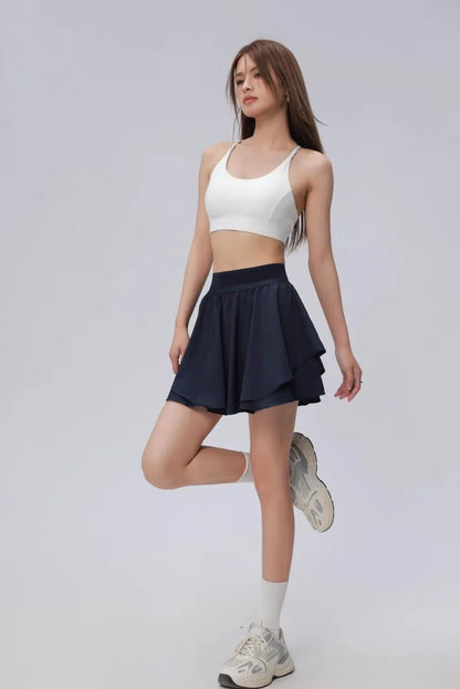 Women Tennis Skirt High Waist Shorts in Skirt Sports Skirt Gym Shorts Fitness Yoga Skirt Running Sport Skirts Golf Wear Skirt