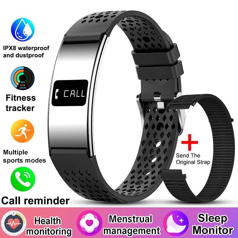New Men Sports Smart Bracelet Heart Rate Fitness Tracker IPX8 Waterproof Smart Band Pedometer Call Reminder Smartwatches Women