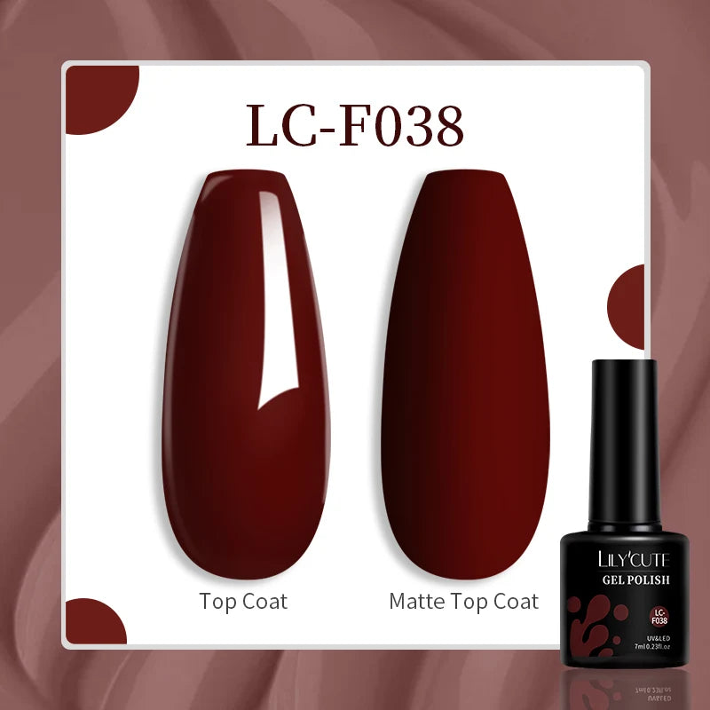 Gel Nail Polish - LILYCUTE UV Gel Varnish 7ML | Soak Off, Long Lasting Colors