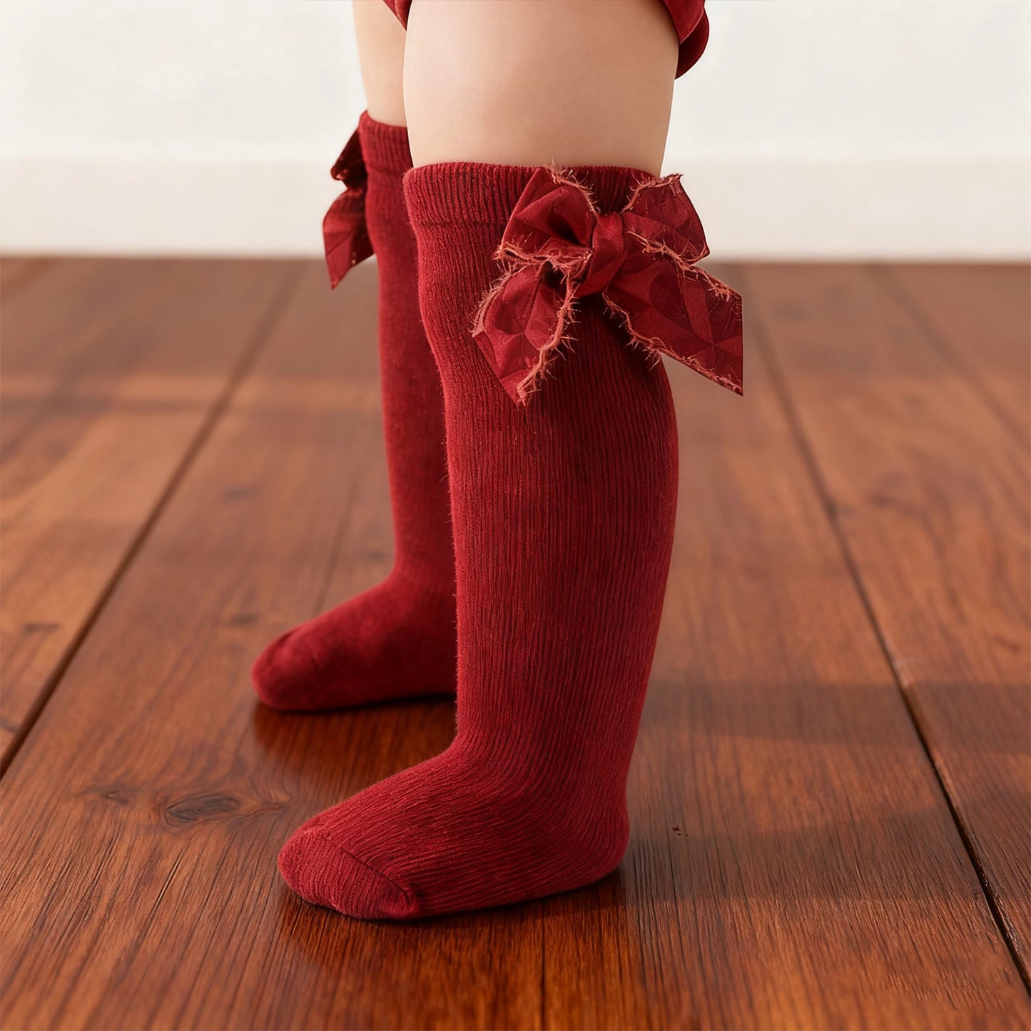 Adorable Baby Boy Striped Socks with Animal Print Detail Warm Knit Socks for Autumn Winter Fashion Accessory