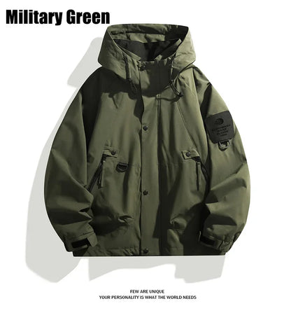 Men Women Waterproof Hiking Jacket Windproof Camping Windbreakers Oilproof Fishing Trekking Jacket Autumn Spring Sport Rain Coat