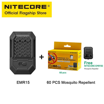 NITECORE EMR15 Portable Electronic Repeller 16ft USB-C Charging for Camping fishing Night Running Walk The Dog Trekking  Sleep