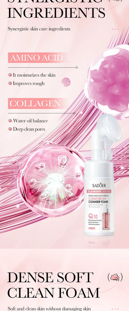 Facial Cleanser Face Wash Foam Face Massasge Facial Hydrating Moisturizing Skin Products Mossee Cleansing Care