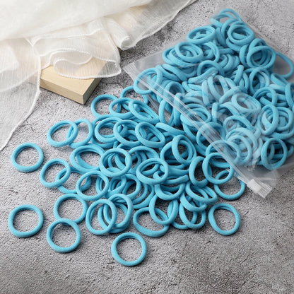 20/30/50/100/200pcs Colorful Hairband Black Grey Rubber Band Nylon Hair Elastic Ponytail Hairstyle Scrunchies Hair Accessories
