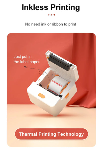 Self-adhesive Jewelry Label for DETONGER P1 Mini Portable Thermal Label Printer Wireless Inkless Logo Sticker Printer