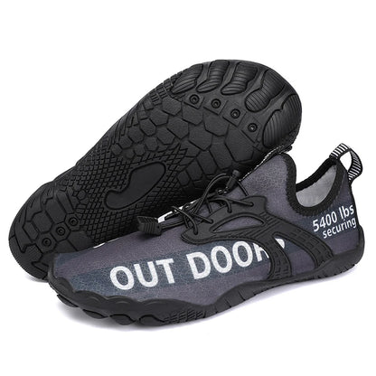 Men Water Shoes Swimming Barefoot Quick Dry Lightweight Aqua Sneakers Outdoor Sports Five Fingers Upstream Wading Shoes Summer Breathable Surfing Sandals Beach Trekking New Big Size