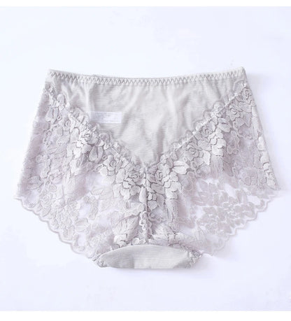 Women's High Waist Seamless Panties Sexy Lace Large Size M-5XL Briefs Embroidery Panties for Women Female Underwear Lingerie
