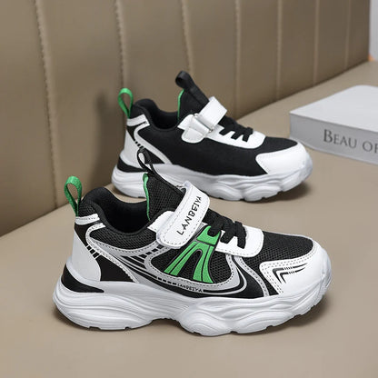 New Boy Girl Shoes Hot Selling Breathable Children Sneakers Comfort Soft Running Shoes Classic Simple Color Blocked Casual Shoes