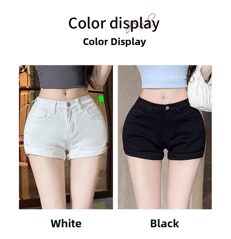 American Sle Hot Girl Low Waist Hip Enhancing Denim orts Women Summer New Slimming Small Size Versatile Hot Pants