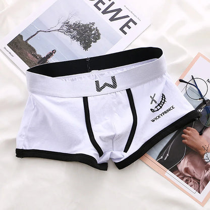 Men Cotton Boxers - Breathable U-Convex Boxer Design, Soft Knit Fabric Underwear Set