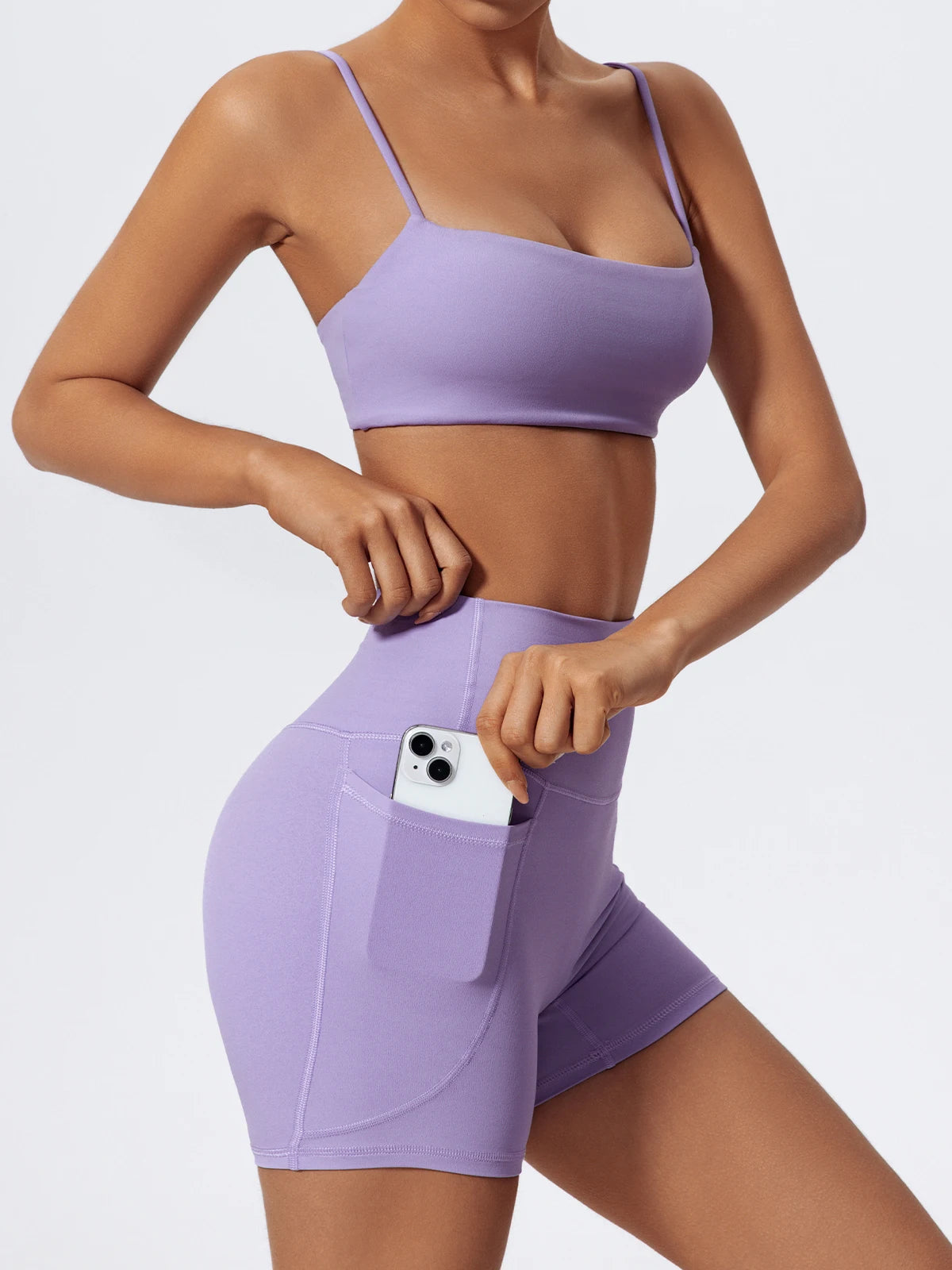 Women Gym Workout Set – Two Piece Activewear with Quick Dry Sportswear & Breathable Bra