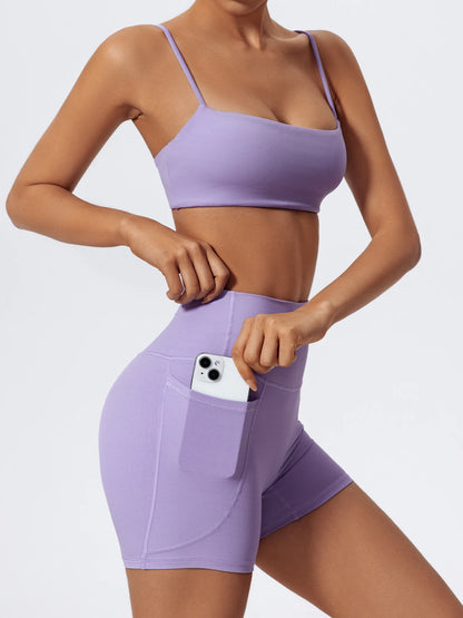 Women Gym Workout Set – Two Piece Activewear with Quick Dry Sportswear & Breathable Bra