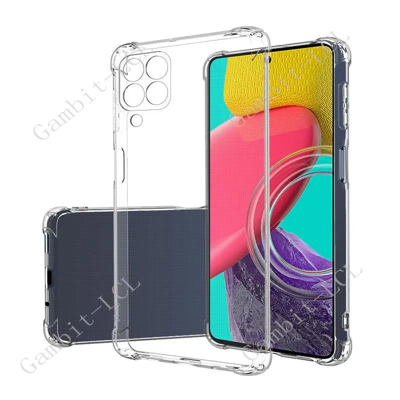 Anti-Falling Soft TPU Case For Samsung Galaxy A13 4G 5G A33 A53 A73 A72 A12 A22 A22s A32 A52 A52S A03 Core Clear Protector Cover