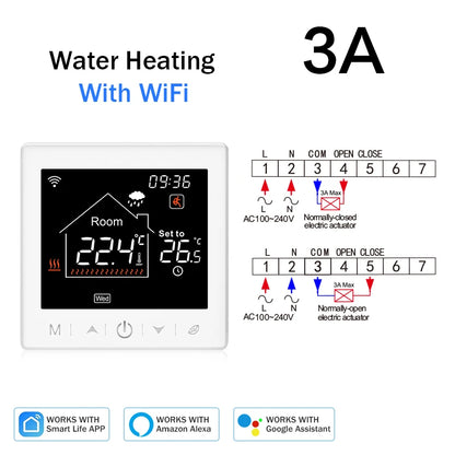 Smart Wifi Thermostat - Programmable Heating Thermostat for Floor Heating Control