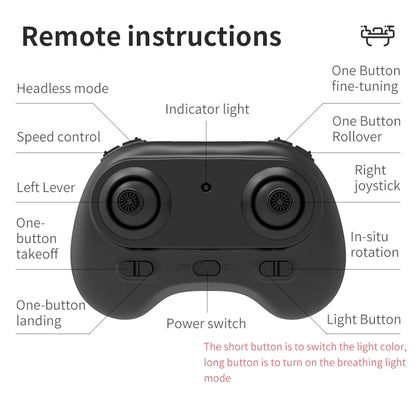 Mini RC Drone - 4CH Headless Mode Quadcopter with 360 Flip for Kids - ZOOMNSTORE
