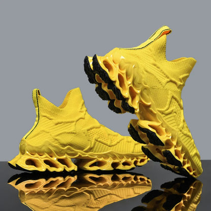 Men Casual Sneakers - Luxury Breathable Trainers Slip-On Running Shoes