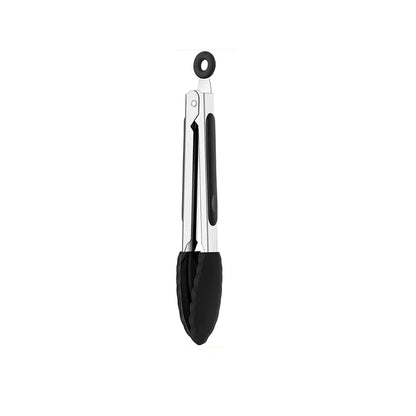 Silicone Kitchen Tongs – Non-Slip Stainless Steel Cooking & BBQ Clamp