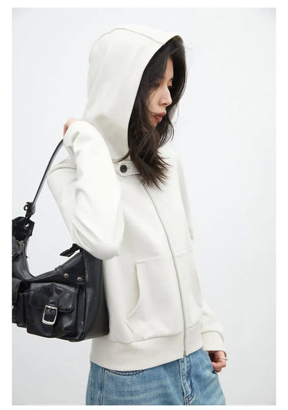 CHIC VEN Fashion Women Sweatshirts Solid Slim New Hooded Warm Female Jacket Short Sportswear for Woman Spring Autumn 2026