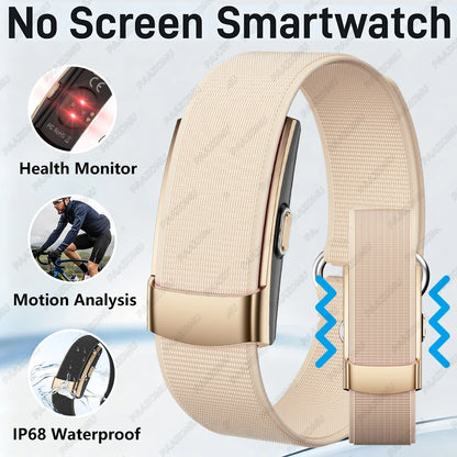 No Screen Smart Bracelet Health Fitness Tracker 24/7 Heart Monitor Sleep Tracker Multi-Sport Tracker Wristband for Android iOS