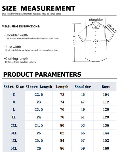 18 Colors 2026 New Men's Fashion Geometric Line Print Short-sleeved Shirt Urban Casual Style Slim Lapel Shirt Comfortable Fabric