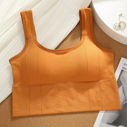 1pcs Women Breathable Sports Bra Female Fitness Top Seamless Yoga Bra Shockproof Crop Top Push Up Sport Bra Lady Gym Workout Top