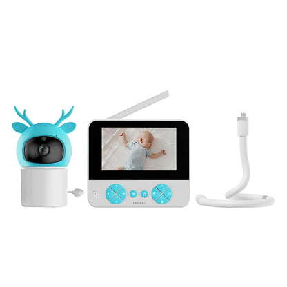 Danmini Intelligent Baby Monitor 4.3-inch IPS Color Screen Display PZT Control Night Vision Indoor Security Surveillance Camera