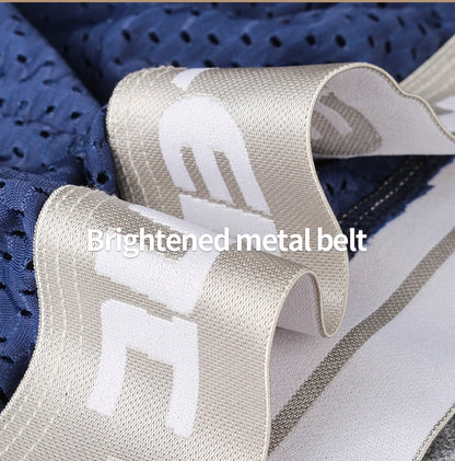 5-Pack of Ice Mesh Sports Underwear for Men, Anti-Wear Leg Running, Five-Point Extended Fitness Anti-Wear Crotch Extended Boxer