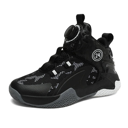 Kids Basketball Shoes - Boys Sneakers Non Slip Outdoor Sport Trainer Shoes
