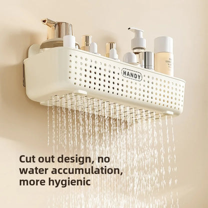 Wall Mounted Toilet Storage Rack - No Drill Bathroom Vanity Organizer
