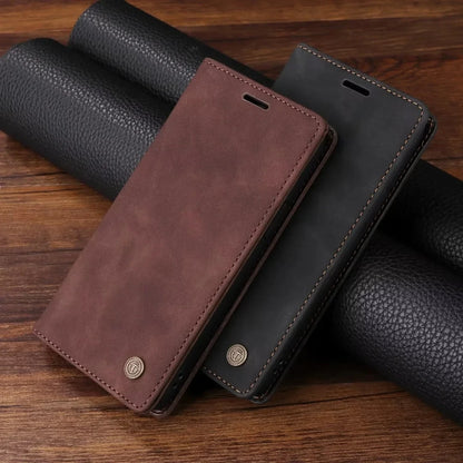 Ultrathin Leather Flip Case For Samsung Galaxy S26 S25 S24 S23 FE S22 Ultra S21 S20 Plus Note 20 5G Business Wallet Phone Cover