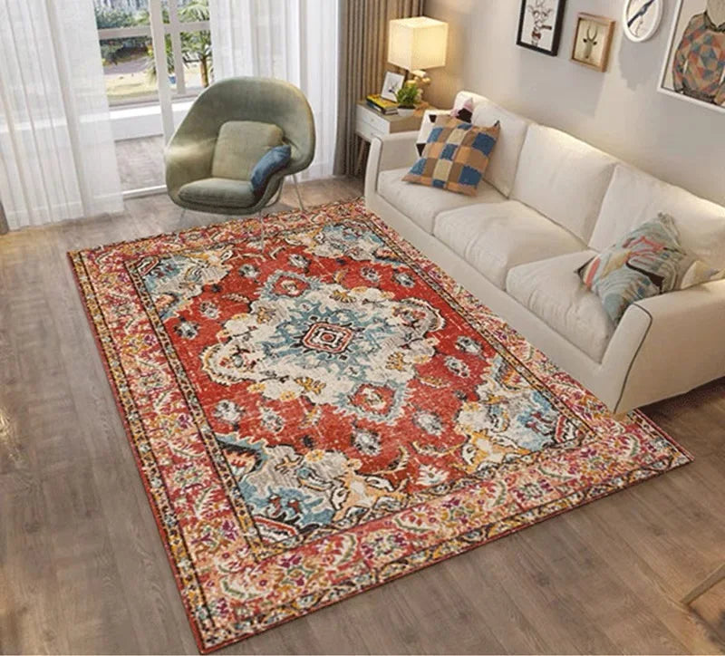 Velvet Carpet - Nordic Moroccan Style Crystal Velvet Rug | Dirt Resistant, Washable & Non Slip