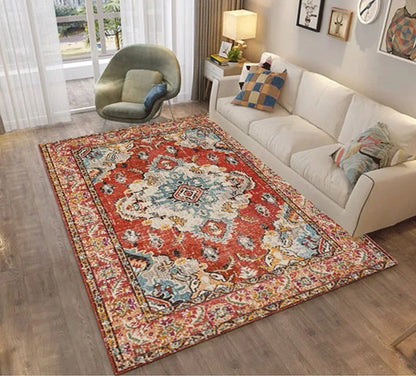 Velvet Carpet - Nordic Moroccan Style Crystal Velvet Rug | Dirt Resistant, Washable & Non Slip