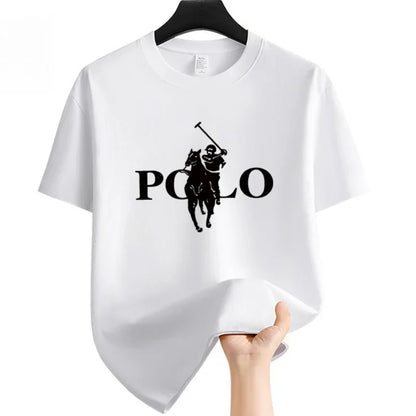 Men's Fashionable Casual T-shirt Versatile Round Neck Short Sleeved Comfortable and Breathable High Quality T-shirt for Daily