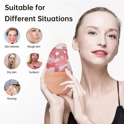 Ice Face Roller Ice Cube Beauty Massage Silicone Ice Mold for Eye Puffiness Ice Facial Roller Shrink Pores Reduce Swelling Gifts