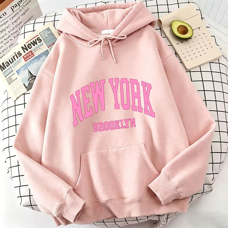 Fashion Casual New York Brook Letter Print Hoodies Spring Hoodies Sweatshirts Men Women Tops Hoodie Sweatshirt Hoody
