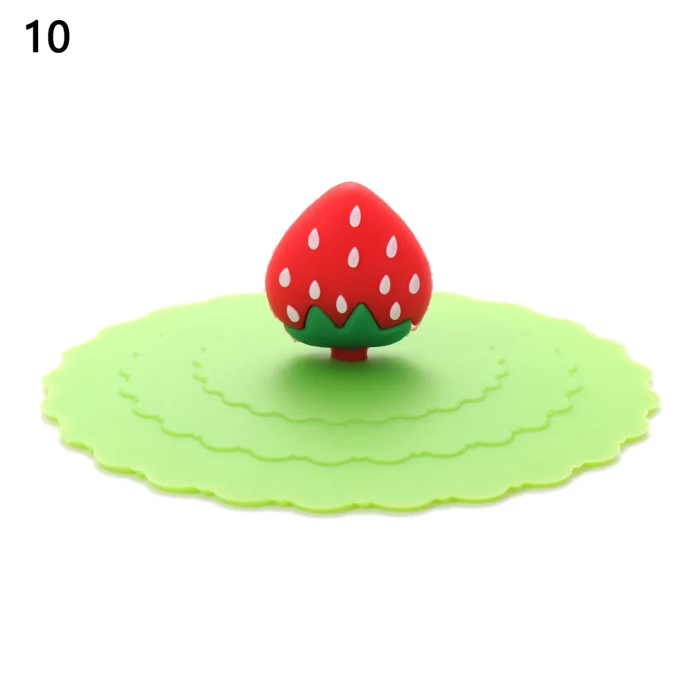 Silicone Cup Lids – Cute 10cm Leakproof Heat-Resistant Mug Covers