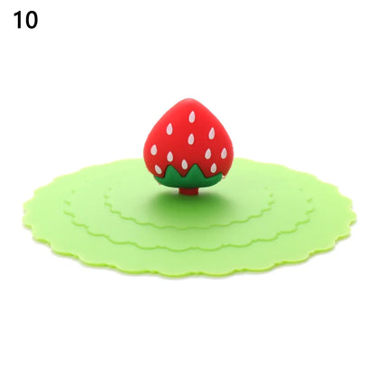 Silicone Cup Lids – Cute 10cm Leakproof Heat-Resistant Mug Covers