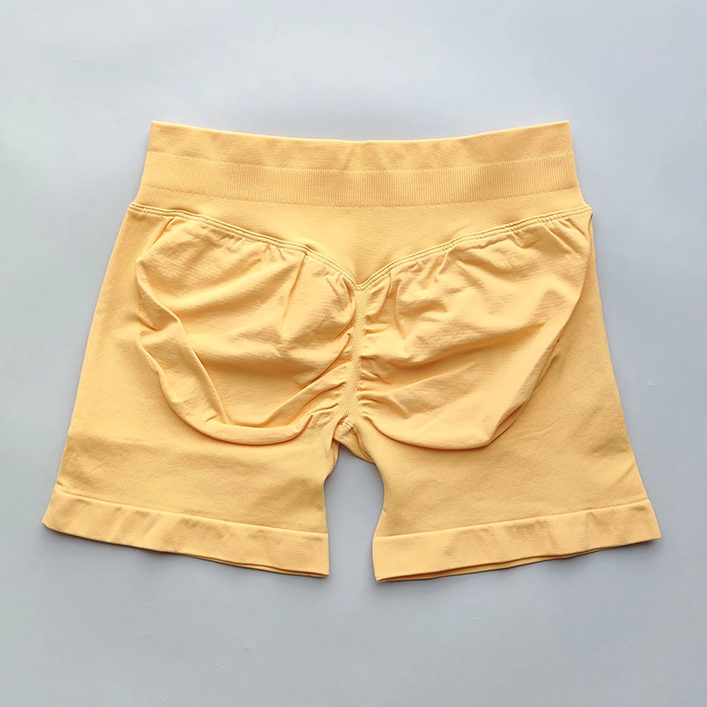 Women Gym Shorts - High Waisted Seamless Workout Shorts With Scrunch Butt Design