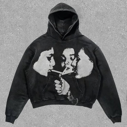 Cotton New Rock Men's Hooded Sweatshirt Spring Autumn With Pockets No Brand Simple Male Hoodie Welcome Deal In Funny Luxury Tops