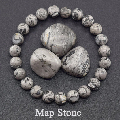 Original Reiki Blue Apatite Beads Bracelet Men Women Natural Lapis Lazuli Amethyst Yellow Tiger Eye Stone Beads Bracelet Jewelry