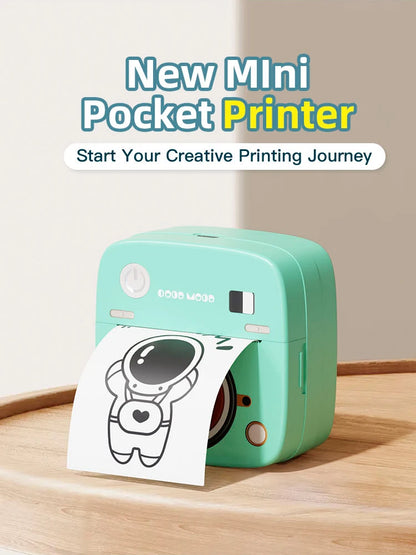 New Photo Sticker Printer  C1Kitchen Label Printer 1200mAh Battery Type-C Smart Bluetooth Mini Printers for iOS Android Phone