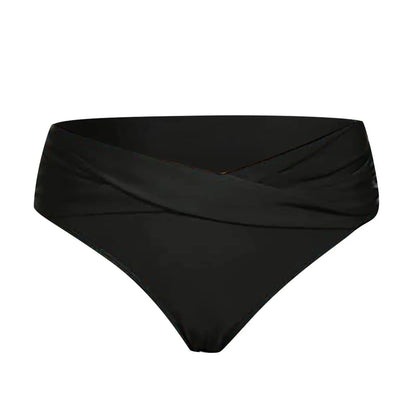 Women's Various Patterns Classic High Quality Low Waist Ruched Bikini Panties Fashionable Summer Thin Comfy Swimsuit Briefs
