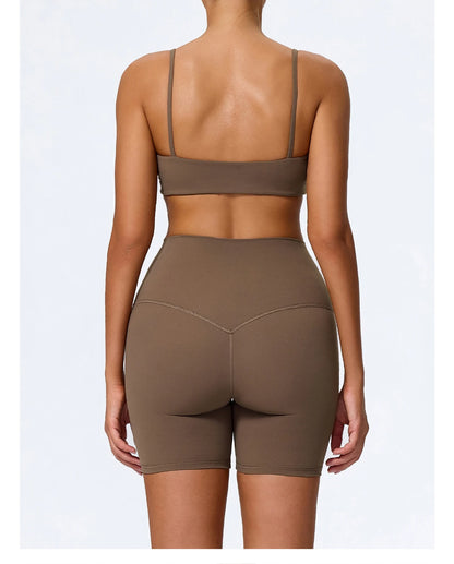Women Sports Set – Summer Two Piece Gym Outfit With High Waist Leggings & Sleeveless Top