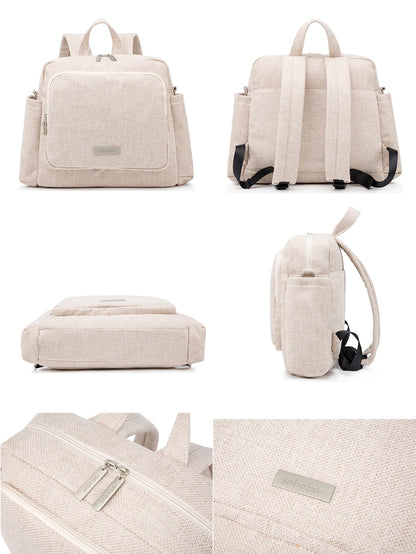 Soboba 2023 New Diaper Bags for Mother Waterproof Large Capacity Solid Polyester Diaper Backpacks Travel Bag for Newborn Baby