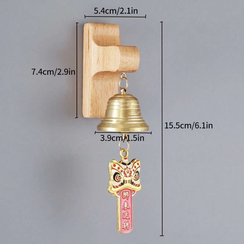 Wooden Door Bell Japanese Wind Chime Door Chime Room Decor Home Front Doorbell Landscape Bell Shopkeeper Remind Bell 풍경