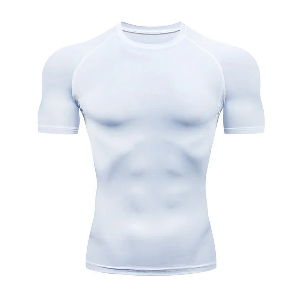 Men's Compression Shirt - Breathable Bodybuilding Tee | Quick Dry Workout Top